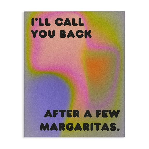 Stupell Industries Call You Back Phrase Text & Numbers Painting Wrapped Canvas Art Print Wall Art, 16 x 20