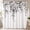 Dark Gray 2, variant on Inadays Green Floral Polyester Shower Curtain, 72" x 72" Waterproof