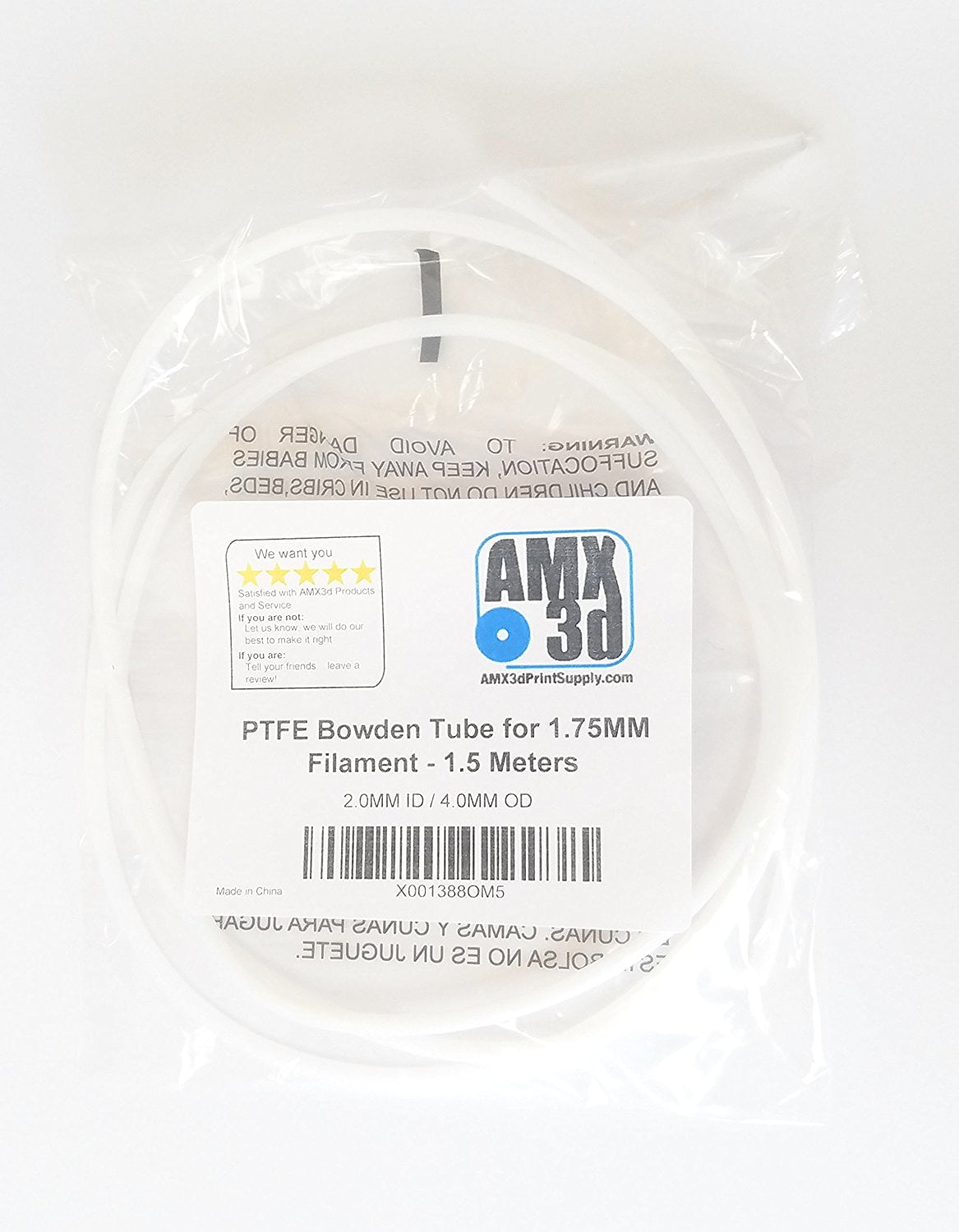 2x 1 Meter PTFE Schlauch 4 Mm X 2mm Für Bowden Extruder Filament Tube 