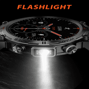 Eigiis KE3 Military Smart Watch (GPS) 1.45 Black Aluminum Case with Black Sport Band