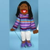 Sunny Toys GS4556 28 inch Ethnic Girl In While Purple, Full Body Puppet