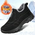 thumbnail image 3 of Men's Plush-Lined Winter Snow Boots - Warm, Comfortable Slip-On Ankle Hiking Shoes with Non-Slip Sole & Elastic Band for Outdoor Adventures & Casual Wear, Outdoor Winter Shoes|Sporty Plush Boots, 3 of 9
