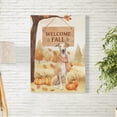 thumbnail image 2 of Welcome Fall Whippet Cozy Autumn Field Pumpkins Golden Leaves Vertical Matte Canvas Poster Dog Lover Wall Art Home Decor - 12013, 2 of 5