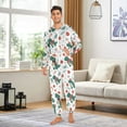 thumbnail image 3 of Adult Christmas Onesie Dinosaur Christmas Zipper One-Piece Pajamas Unisex with Pockets, 3 of 6