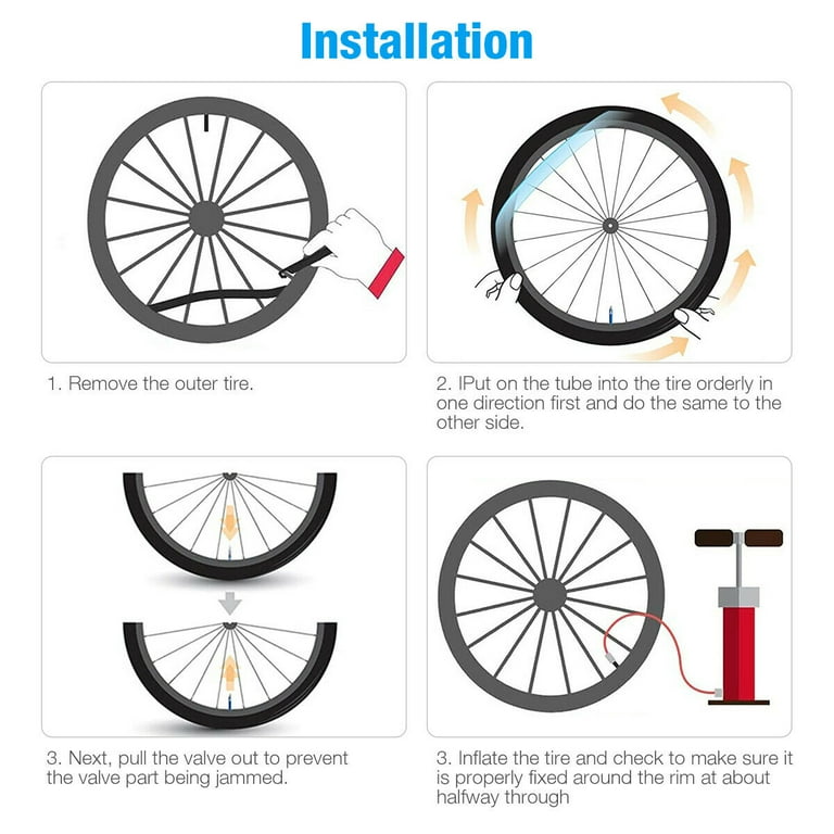 Bicycle Tire Tube 24 Inch Tube Bike Bell Standard Schrader