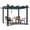 Gray-10x10FT, variant on TEQIN 10x10 Ft/10x13ft Patio Pergola,Outdoor Retractable Pergola With Canopy And Side Mesh Screen, Upgraded Post Aluminum Pergola For Deck, Backyard Garden, Porch, Grape Trellis