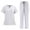 White, variant on S-2XL Women's V-Neck Nurse Uniform Medical Uniform Quick-Dry Nurse Uniform Antimicrobial Medical Uniform Set