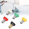 thumbnail image 3 of High Pressure  Nozzle, 5Pcs 4000 PSI Convenient Easy To Clean Pressure Washer Spray Tips  For Car Washing For Cleaning For Garden, 3 of 8