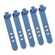 thumbnail image 1 of Organizador de cables de silicona reutilizable de 5 piezas, bridas flexibles para auriculares, TV, cables USB, ordenador, bolsas de comida, cortinas, paraguas y soluciones de almacenamiento., 1 of 8