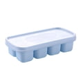 thumbnail image 1 of Kearding Molde para bandeja de cubitos de hielo, molde para congelador de gelatina de verano de 30ml con tapa, a prueba de polvo, a prueba de fugas, para Cocina y Comedor Azul Kearding HA083395-03, 1 of 6