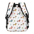thumbnail image 4 of Easygdp winter Snowflake Dachshund Mochila Ergonómica Versátil para Laptop - Múltiples Bolsillos, Correas Ajustables, Unisex para Escuela, Viajes y Actividades al Aire Libre-One Size, 4 of 5