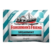Fisherman's Friend Spearmint Sugar Free Menthol Flavour Lozenges 25g (Pack of 6)