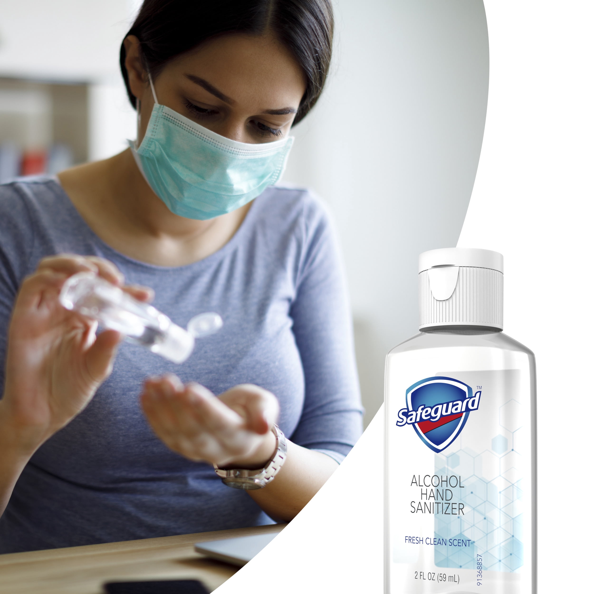 Safeguard Hand Sanitizer, Fresh Clean Scent, Contains Alcohol, 12 oz