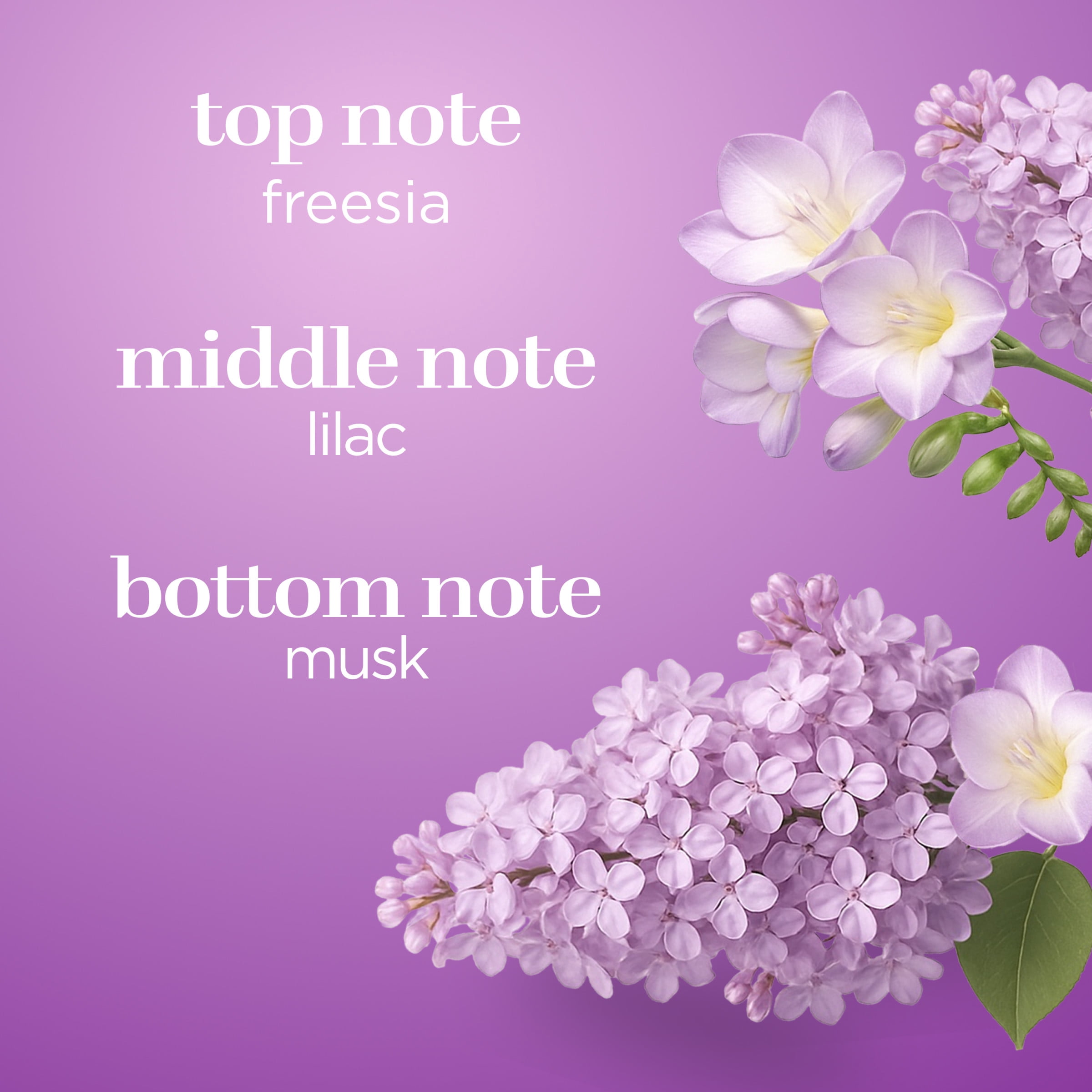 (3 pack) Body Fantasies Lilac Body Spray for Women, 3.2 fl oz