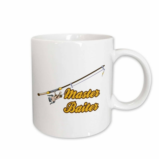 3drose Master Baiter Fishing Pole Funny Fishing Humor Sports Design Ceramic Mug 11 Ounce Walmart Com Walmart Com
