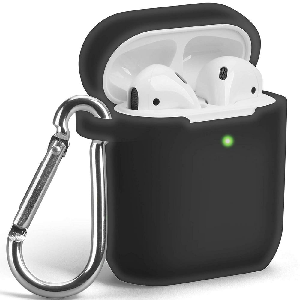 AirPods Case [Front LED Visible], GMYLE Silicone Protective Shockproof