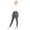 thumbnail image 2 of Stretch Is Comfort Girl's Oh so Soft Ruffle Tutu Skirt w. Built-in Leggings| Child Size 4- 14, 2 of 6