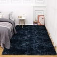 thumbnail image 2 of Fluffy Area Rugs for Living Room Modern Plush and Thick Extra Large Faux Fur Shag Rug Non-Slip Tie Dye Carpet for Bedroom,Fuzzy Shaggy Rugs for Kids Nursery Dorm,Navy Blue, 2 of 8
