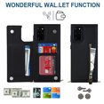 thumbnail image 3 of Dteck for Samsung Galaxy S20 6.2" Flip Wallet Case, PU Leather Magnetic Clasp Case with Card Slot Kickstand & Cross Body Strap Shockproof Protective Case for Samsung S20 Ladies Women, Black, 3 of 10