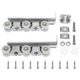 Phlegsive Barn Door Rollers Sliding Track Kit Furniture Accessory