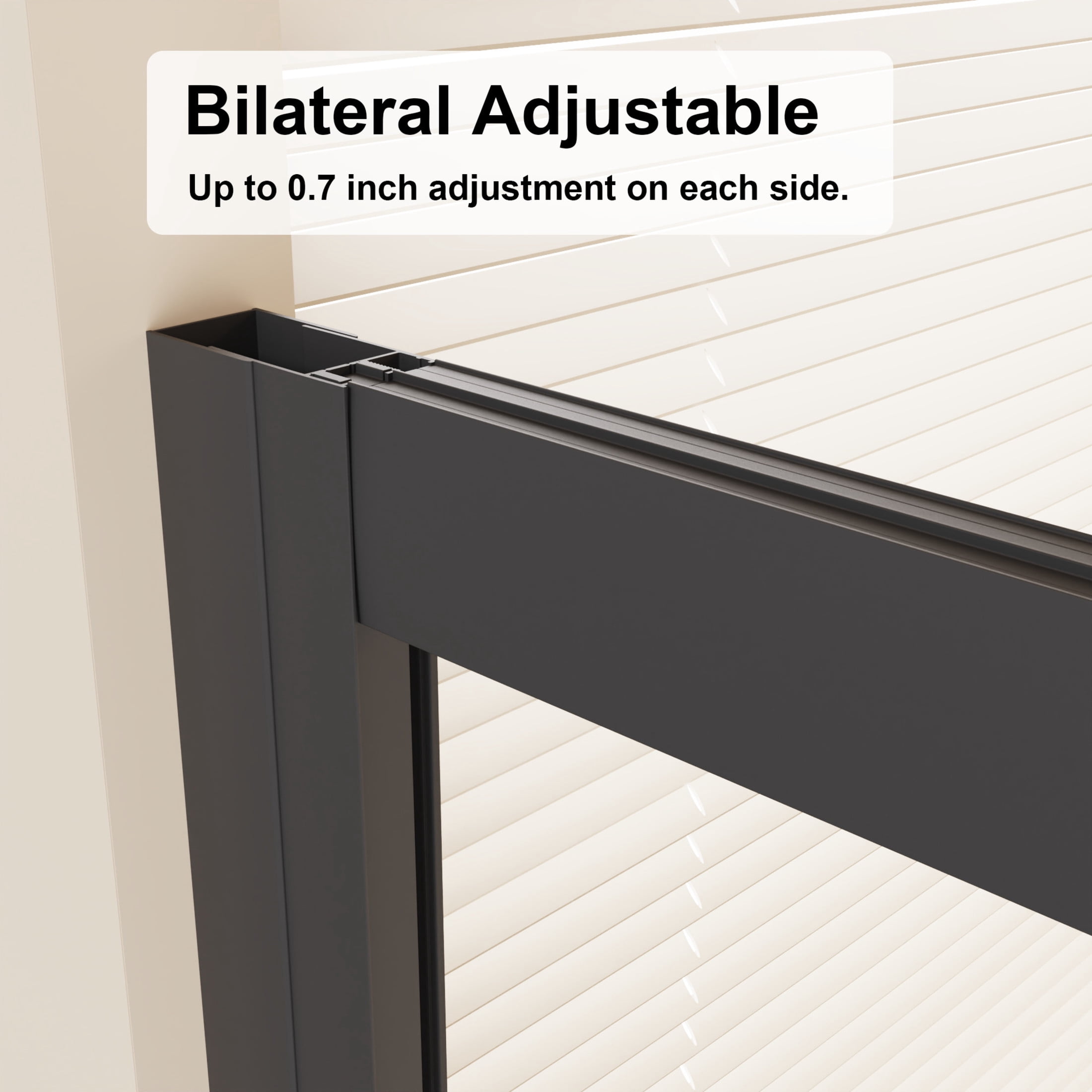 Noble House 36" x 72" Neo-Angle Sliding Shower Enclosure, Clear Tempered Glass Diamond Shower Door, Matt Black