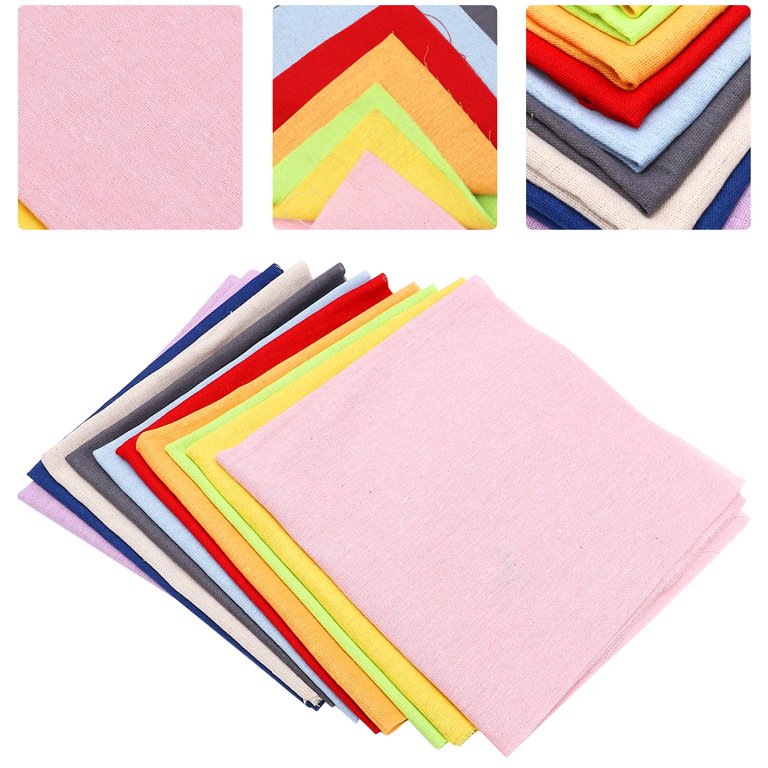 Fabric Embroidery Cloth Cotton Patchwork Squares Quilting Bundle Cross  Linen Aida Sewing Crafts Garments Craft Floral 