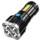 thumbnail image 2 of Toystoory Linterna LED de 400LM, linterna recargable por USB, luz de brillo potente, foco impermeable IP44 portátil, 4 modos ajustables Escalada Tipo 1, 2 of 6