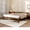 Walnut-No Headboard, variant on FLEXISPOT Queen Japanese Joinery Bed Frame, Solid Rubberwood, 1200 lbs Heavy Duty Slats Support, FSC & SGS Certified, 10 Min No-Tool Setup, Under-Bed Storage, No Box Spring Needed, Noise-Free, Maple