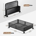 thumbnail image 6 of Under Bed Storage Containers with Wheels, Under Bed Shoe Storage Organizer Drawer, Tool-free Assembly Metal Storage Containers for Bedroom Clothes Shoes Blankets -2PCK, 6 of 6