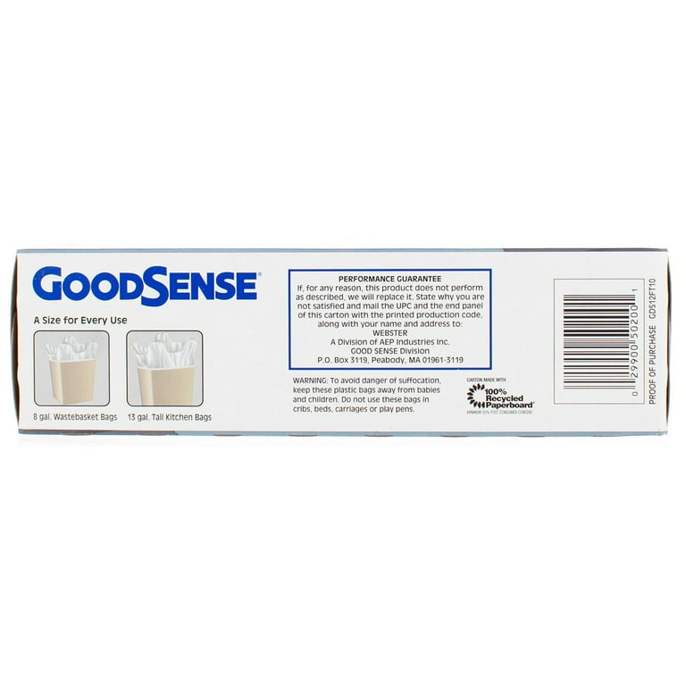 Goodsense Trash Bags Bulk Case 12