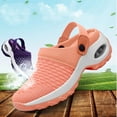 thumbnail image 6 of Dakaela Mules Clogs for Women Summer Air Cushion Platform Mesh Sneaker Sandals Walking Shoes Orange 9, 6 of 8