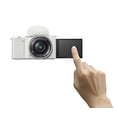 thumbnail image 5 of Restored Sony Alpha ZV-E10 APS-C Mirrorless Vlog Camera Kit, White (Refurbished), 5 of 6