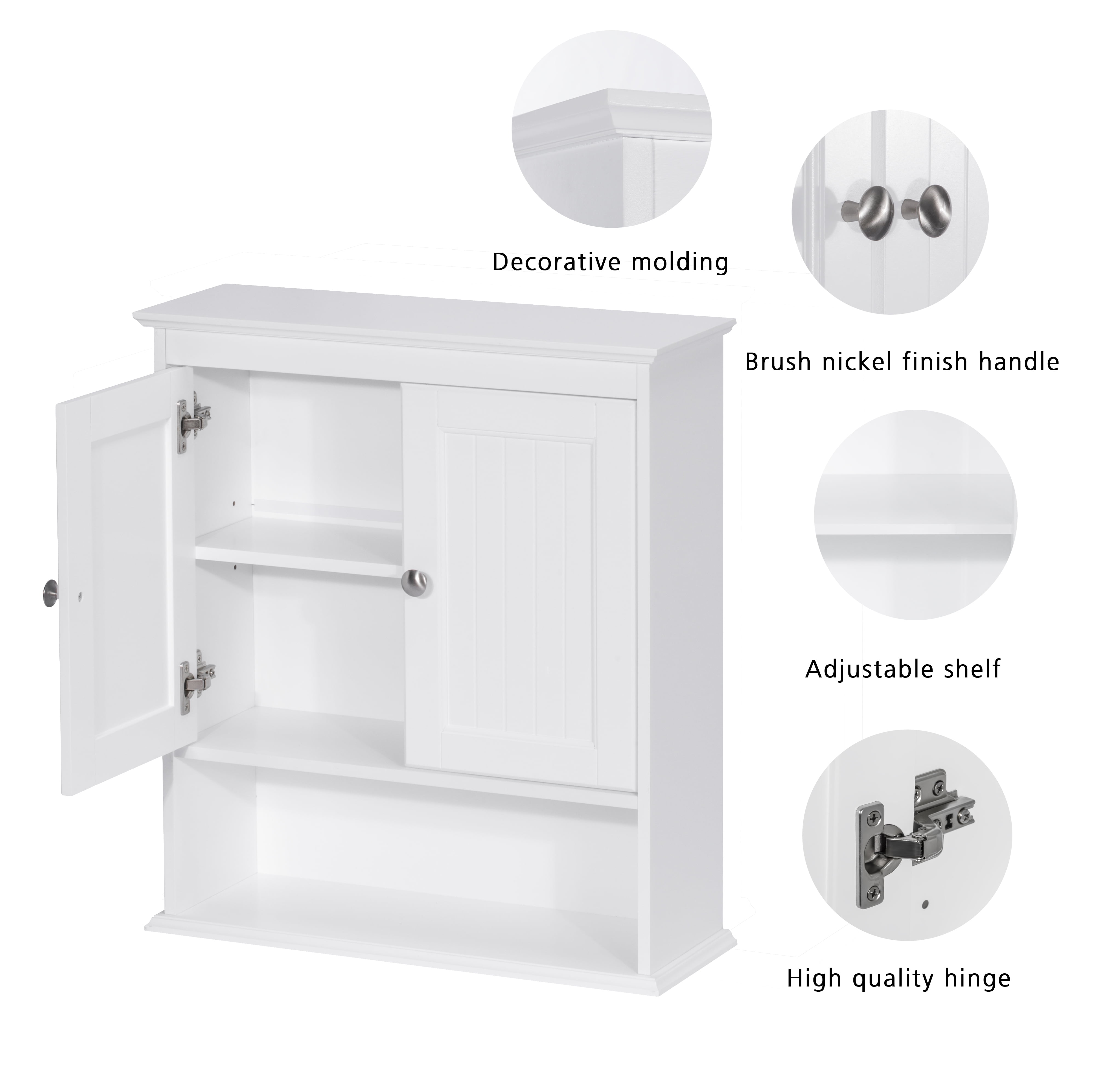 xiuh hidden smart wall-mounted sliding storage wall sticky shelf space  saving white a