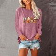 thumbnail image 1 of Halloween TIMIFIS Mode Automne Femmes Hauts Décontractés, Hauts Manches 3/4 Femmes T-Shirts Imprimé Papillon Mignons T-Shirts Décontractés Amples Légers Henley Hauts Femmes, 1 of 4
