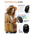 thumbnail image 2 of Reloj inteligente Mindimp de 1.85 pulgadas con pantalla HD, Bluetooth, IP68, negro, 2 of 7