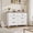 Brown/White, variant on Tzou Rustic Wide 6 Drawer Dresser for Bedroom, Farmhouse Wooden Chest of Drawers, Freestanding Storage Cabinet for Closet, Nursery, or Living Room, Bedroom Furniture Set