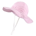 thumbnail image 2 of Quealent Kids Sun Hat with UV Protection Beach Bucket for Boys Girls Wide Brim Cap for Summer Outdoor 1-2 Years, 2 of 5