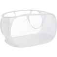 thumbnail image 2 of HEETLY 76L Collapsible Laundry Basket, Pop Up Mesh Laundry Hamper with Handles, Reinforced Steel Ring & Upgraded Durable Material, Foldable Laundry Basket for Dorm Travel Bathroom, 2 of 7