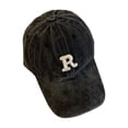 thumbnail image 5 of SPRING PARK Unisex Cotton Washed Baseball Cap Baseball Hat Washed Letter Embriodery Decor Baseball Hat Adjustable Hat, 5 of 8