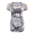 thumbnail image 3 of Jchiup Chemises de Maternité à Manches Courtes Froncées pour Femmes T-Shirt Floral, 3 of 4
