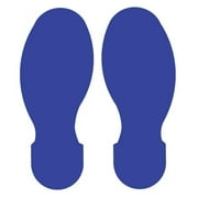 Brady Floor Tape,Blue,3 1/2 inx10 in,Foot,PK10 104408