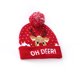 thumbnail image 2 of Sombrero de Navidad LED que brilla intensamente Papá Noel * Gorras Fiesta Muñeco de nieve Gorro Tocado Sombreros de punto Sombreros de Navidad Kits de decoración para fiestas Alce rojo púrpura Monstrate HA068331-01, 2 of 6