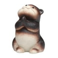 thumbnail image 1 of DOLITY Small Otter Tea Pet Crafts Clay Mini Otter Sculpture for Bathroom Shelf Cafe, 1 of 9