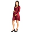 thumbnail image 2 of Maternity Long Sleeve Knee Length Skater Dress, 2 of 5