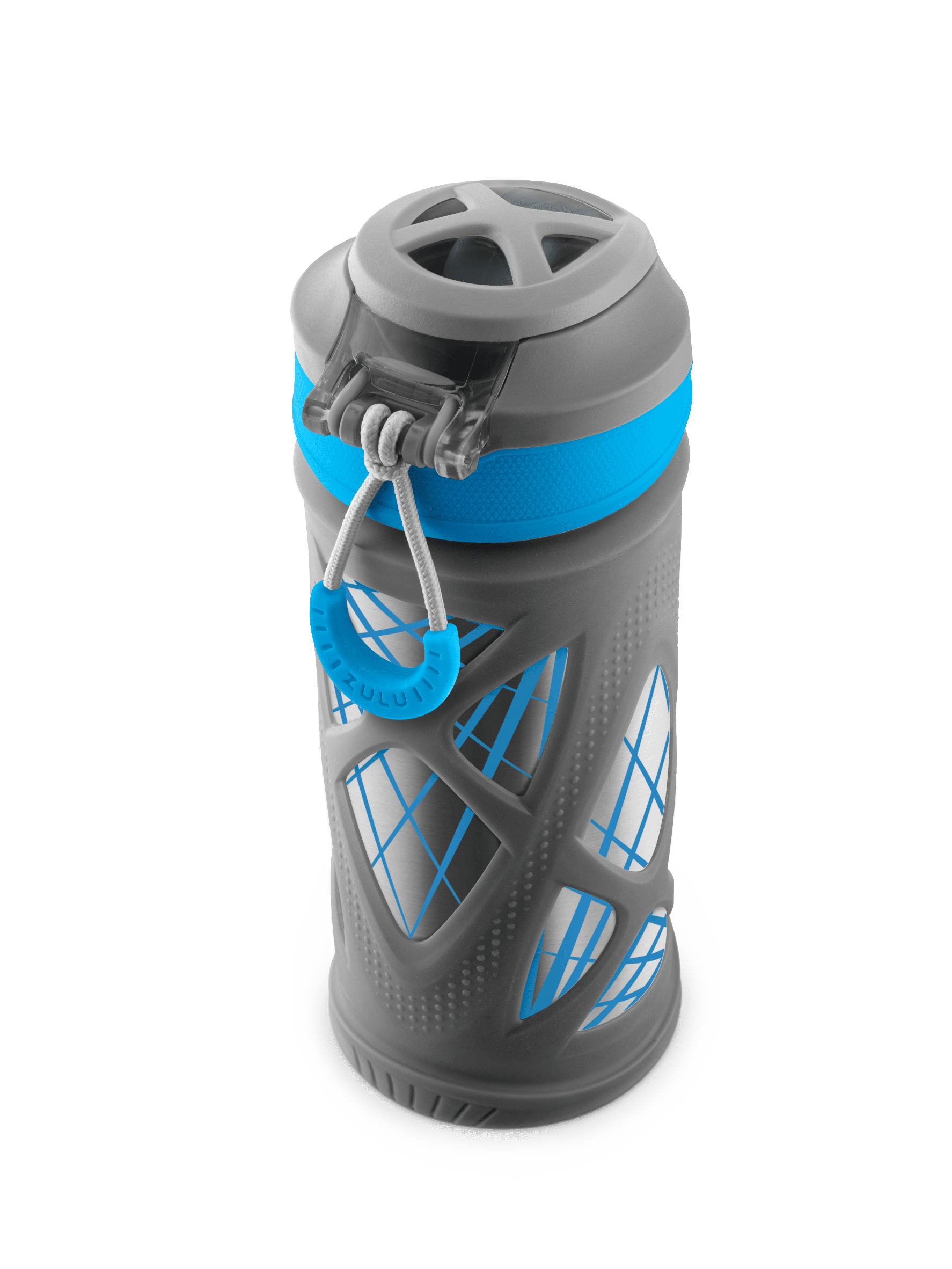 Zulu 12 Fluid Ounce Gray Stainless Steel Echo Water Bottle