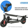 thumbnail image 5 of Caroma Electric Scooter Adult with Seat, 800W Peak Motor, 10" Solid Tires, 25 Miles & 20 mph Folding Commuter Electric Scooter, Max Load 265 Lbs, Blue, 5 of 10