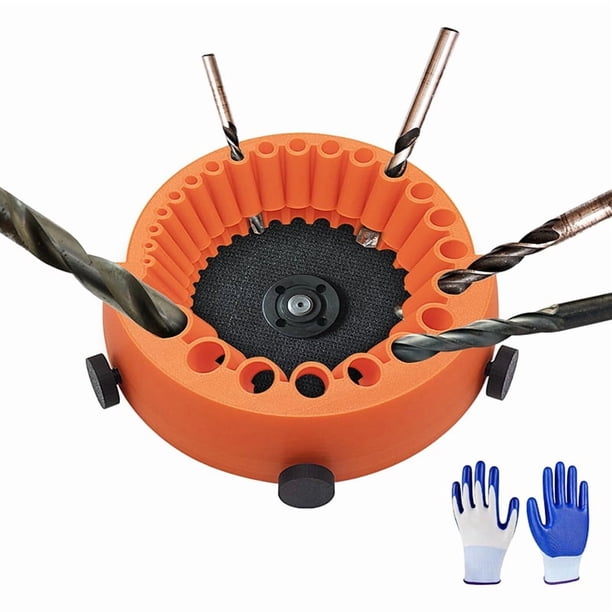 Afilador de Brocas para Tipo Brocas, 1/16 A 1/2 Pulgada, Compatible con Amoladoras Angulares 125 mm, Etc.