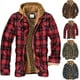 thumbnail image 4 of Camisas Acolchadas Chaqueta De Leñador Para Hombre Con Capucha Acolchada De Franela Con Capucha Abrigos Cálidos Forrados Gruesos De Manga Larga, 4 of 4
