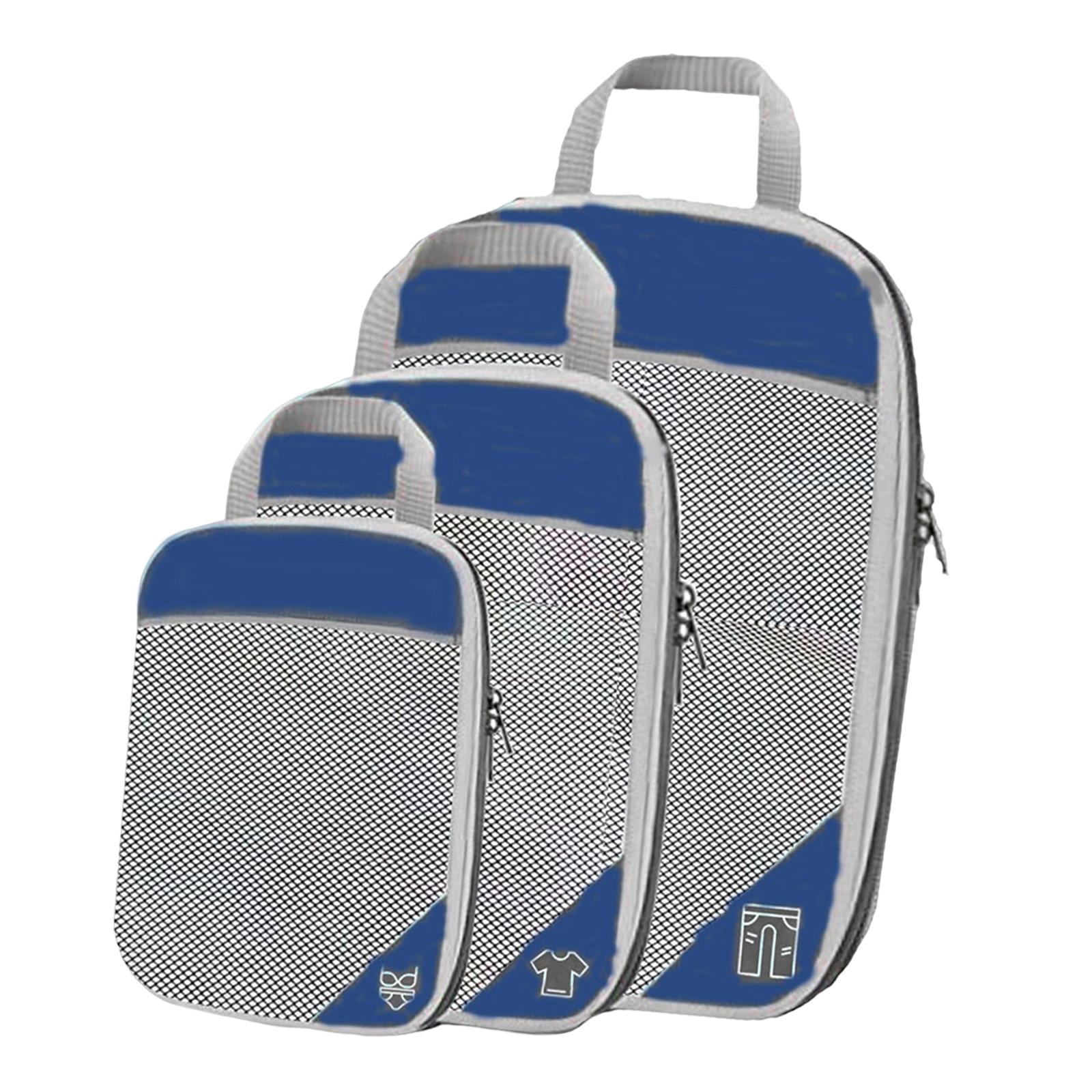 LeeQinersw 3Pcs Compression Packing Cubes for Travelling Travel Accessory 3 Different Sizes