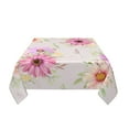 thumbnail image 3 of YFYANG Square Polyester Table Cloth, 54" x 54" Reusable Table Cover Kitchen Dining Room Watercolor Vintage Flower Decorative Tablecloths for Tables of 2-4 People, 3 of 8